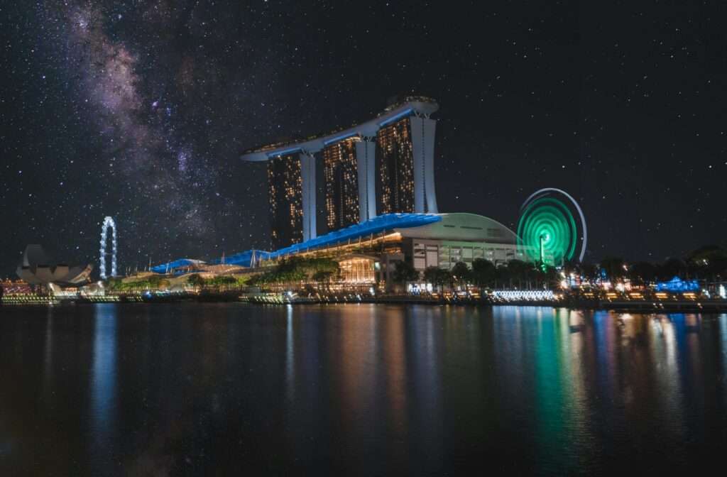 Scenic View of City During Night Time