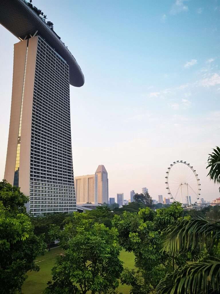 High-rise Building And Ferris Wheel